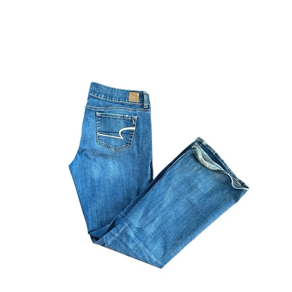 American Eagle Outfitters Denim - American Eagle Artist Flare Bootcut Jeans Women Size 14 Medium Wash Blue Denim
